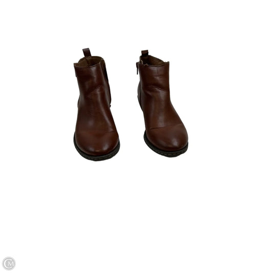 Boots Ankle Heels By Boc In Brown, Size: 8