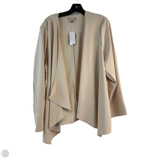 Cardigan By Philosophy In Tan, Size: 2x