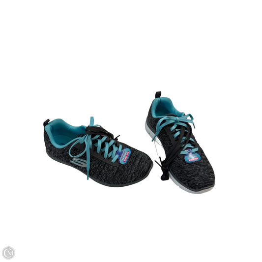Shoes Athletic By Skechers In Blue & Grey, Size: 7