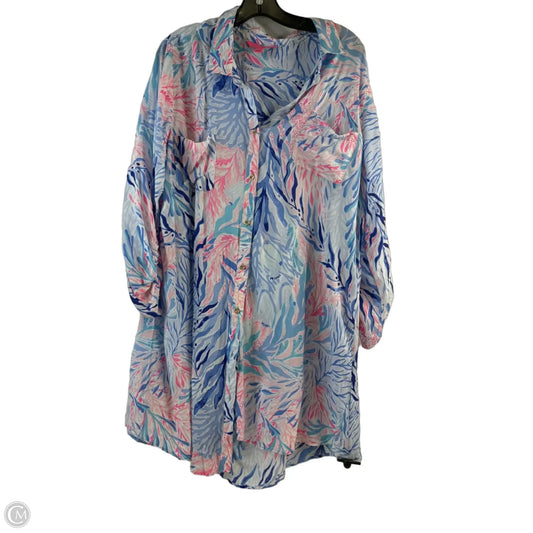 Dress Designer By Lilly Pulitzer In Blue & Pink, Size: Xl