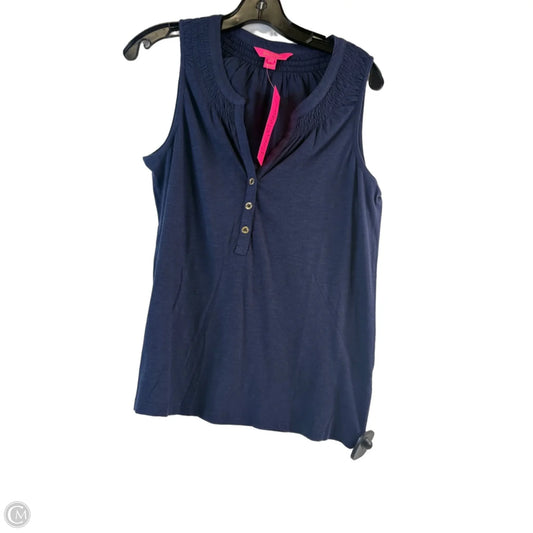 Tank Top Designer By Lilly Pulitzer In Navy, Size: M