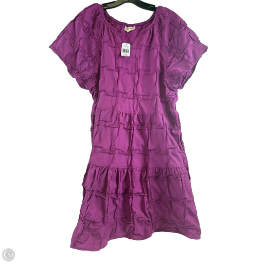 Dress Casual Midi By Clothes Mentor In Purple, Size: L