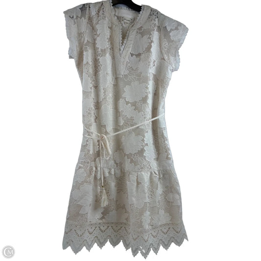 Dress Casual Midi By Clothes Mentor In Cream, Size: M