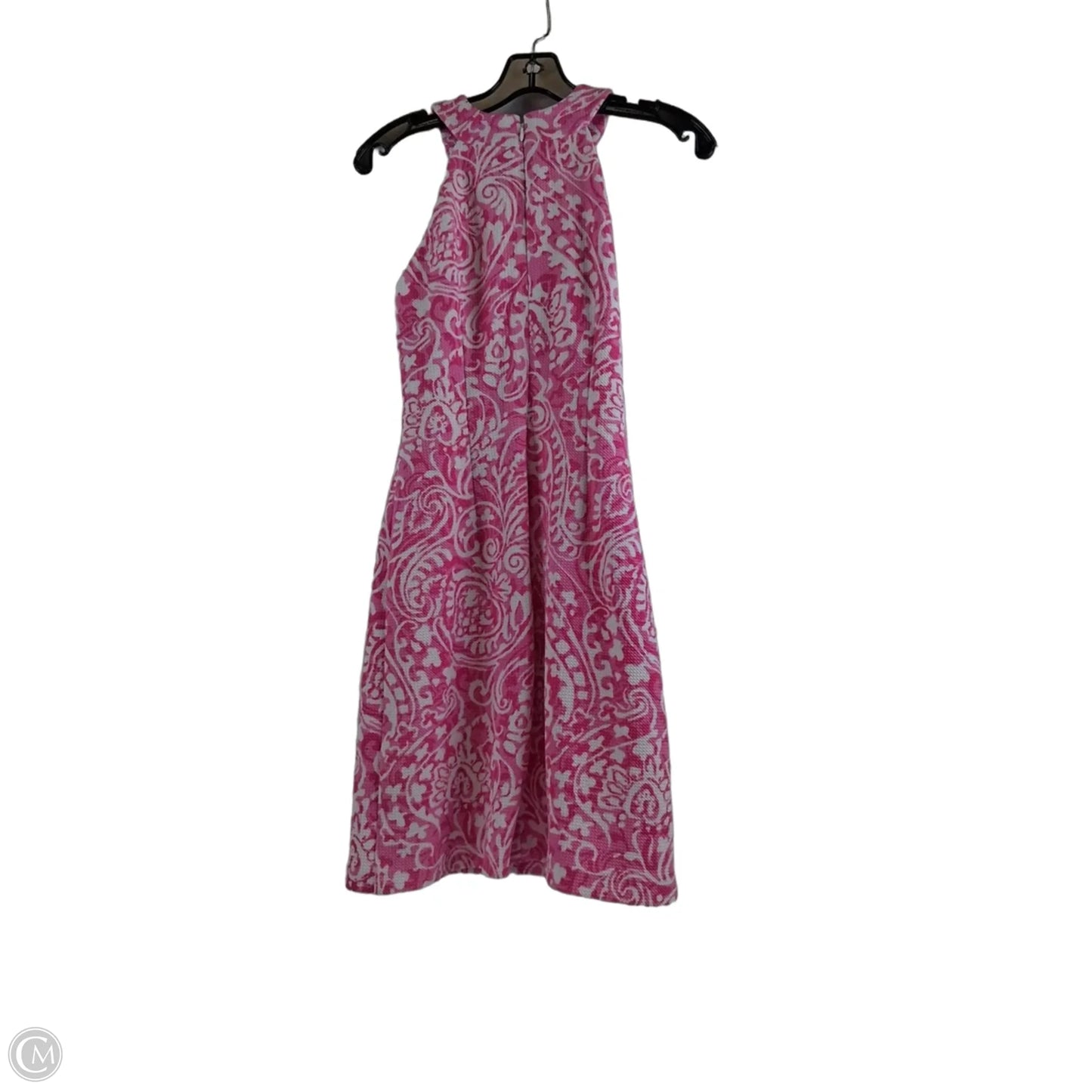 Dress Casual Midi By Vince Camuto In Pink & White, Size: Xs