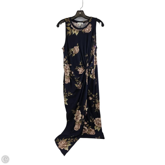 Dress Casual Maxi By Nine Britton In Blue & Brown, Size: M