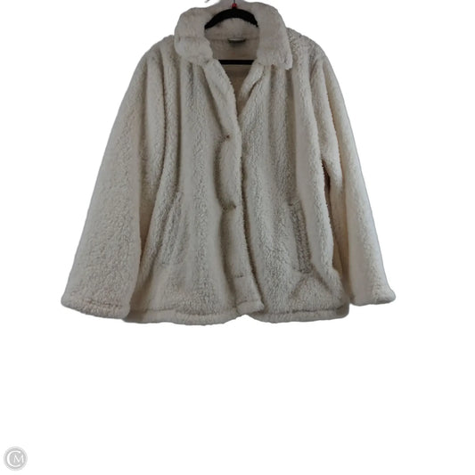 Jacket Faux Fur & Sherpa By 32 Degrees In Cream, Size: Xxl