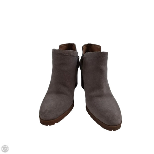 Boots Ankle Heels By Lucky Brand In Grey, Size: 7.5