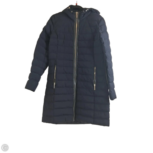 Jacket Puffer & Quilted By Michael By Michael Kors In Blue, Size: M