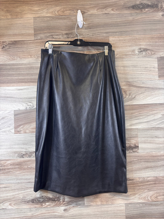 Skirt Midi By Nine West Apparel In Black, Size: 12