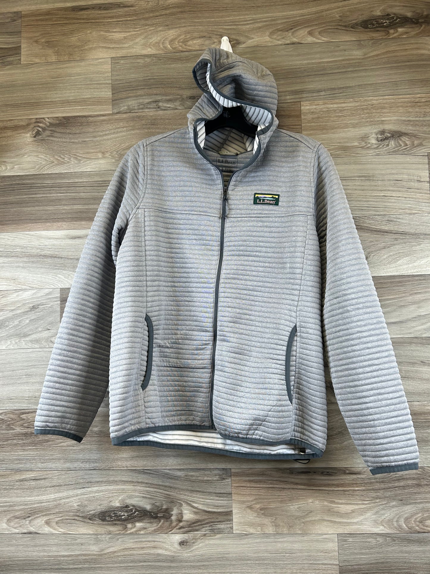 Athletic Jacket By L.l. Bean In Grey, Size: S