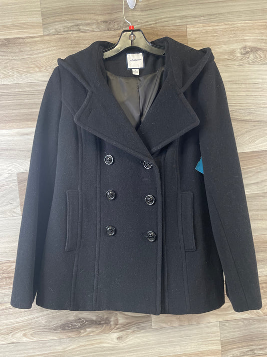 Coat Peacoat By Croft And Barrow In Black, Size: S