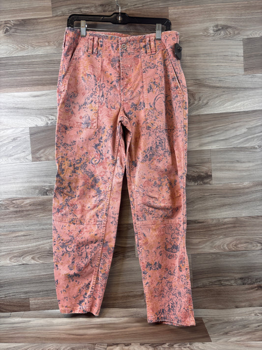 Jeans Wide Leg By Anthropologie In Pink, Size: 6