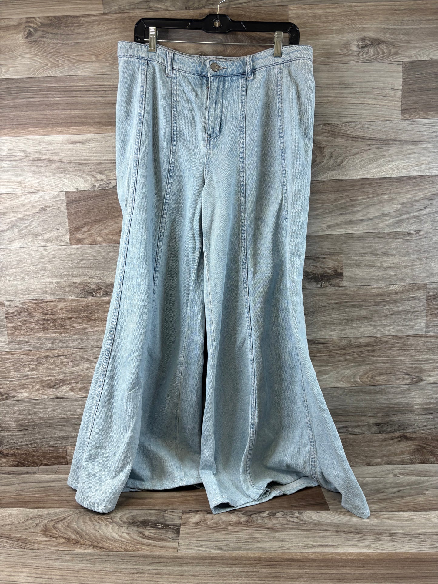 Jeans Wide Leg By Free People In Blue Denim, Size: 12