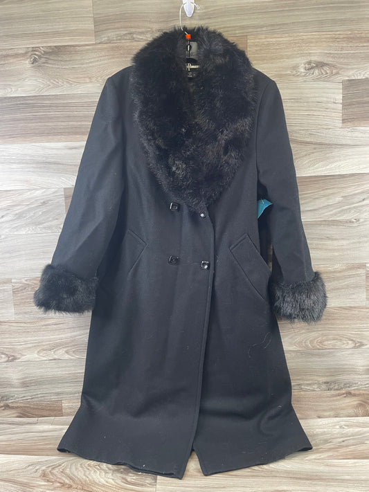 Coat Wool By Clothes Mentor In Black, Size: Mp