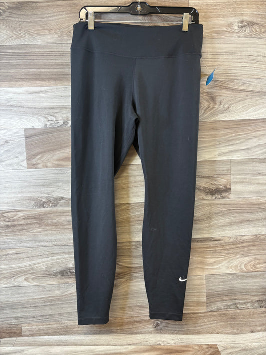 Athletic Leggings By Nike Apparel In Black, Size: Xl