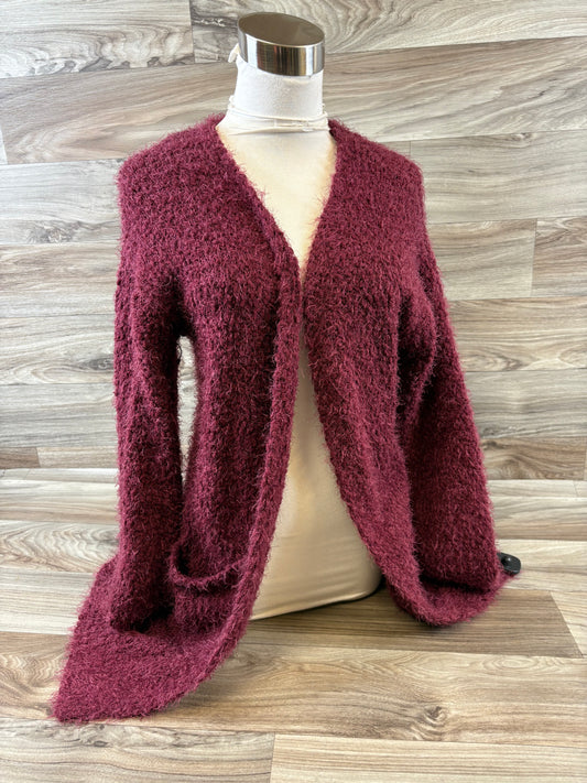 Sweater Cardigan By Love Tree In Red, Size: M