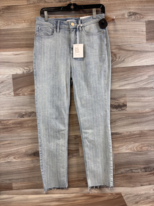 Jeans Skinny By Lc Lauren Conrad In Blue & White, Size: 10
