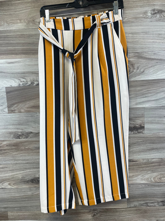 Pants Wide Leg By Soho Design Group In Black & Yellow, Size: 12