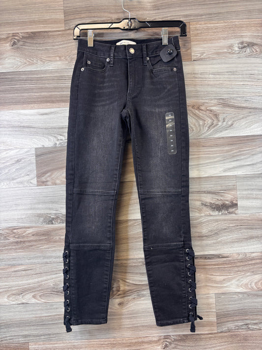 Jeans Skinny By Gap In Black Denim, Size: 4