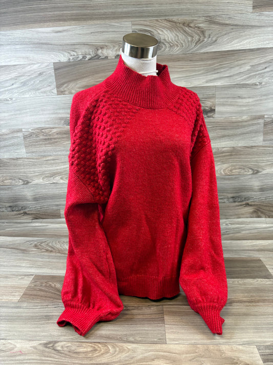 Sweater By Nine West Apparel In Red, Size: L