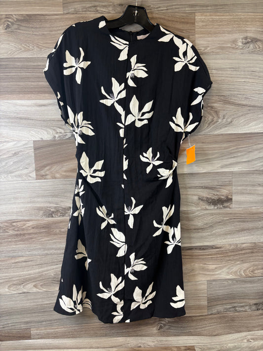Dress Casual Midi By H&m In Black & White, Size: Xs