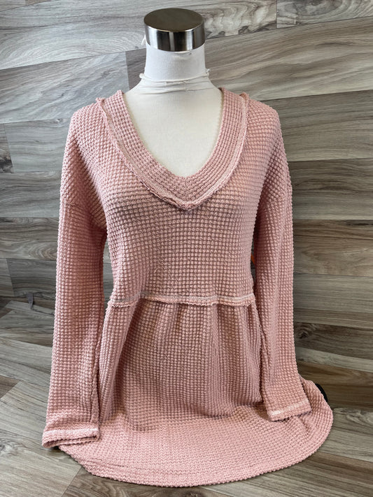 Top Long Sleeve By Clothes Mentor In Pink, Size: M