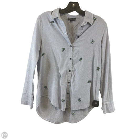 Top Long Sleeve By Top Shop In Purple, Size: S