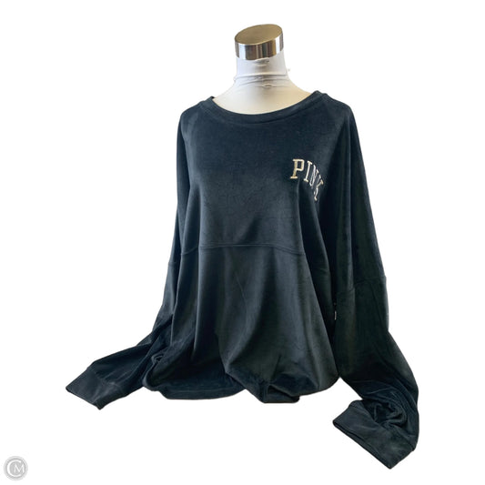 Sweatshirt Crewneck By Pink In Black, Size: Xxl