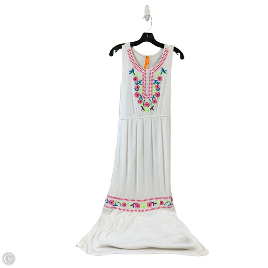 Dress Casual Maxi By Magic In Pink & White, Size: L