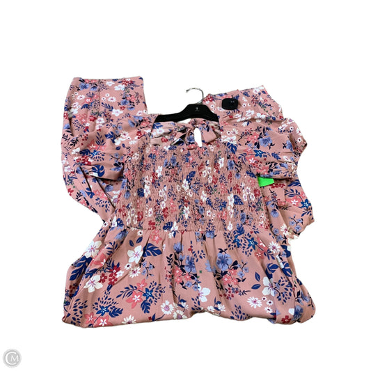 Jumpsuit By Clothes Mentor In Pink & Purple, Size: S