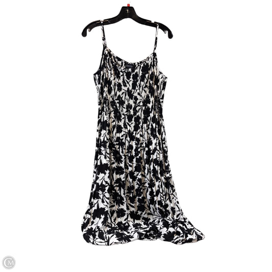 Dress Casual Midi By Nicole By Nicole Miller In Black & White, Size: Xl