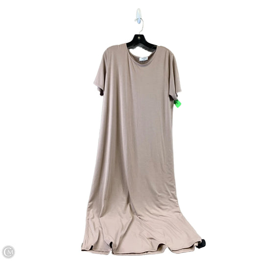 Dress Casual Maxi By Zenana Outfitters In Beige, Size: 1x