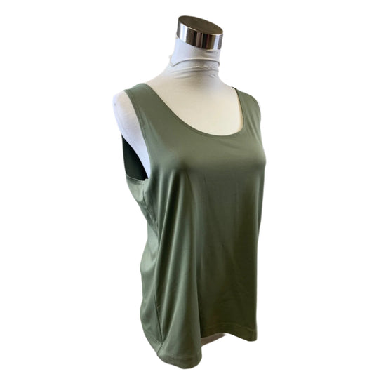 Top Sleeveless Basic By Chicos In Green, Size: L