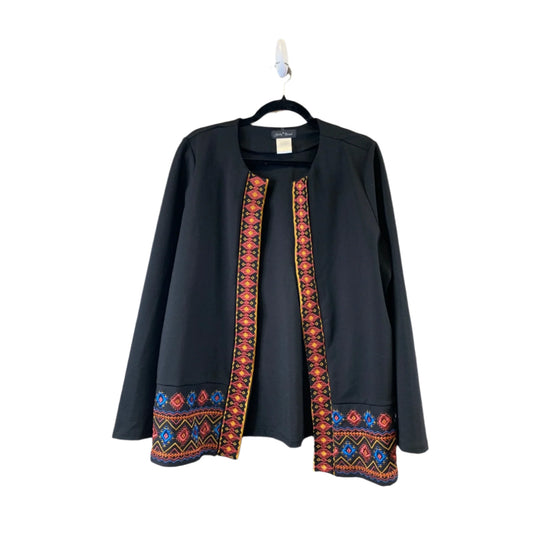 Blazer By Slinky Brand In Black & Red, Size: L