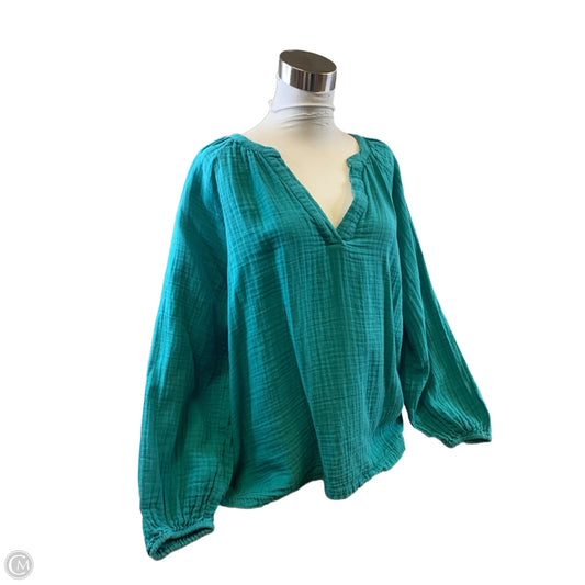 Top Long Sleeve By Old Navy In Green, Size: Xl