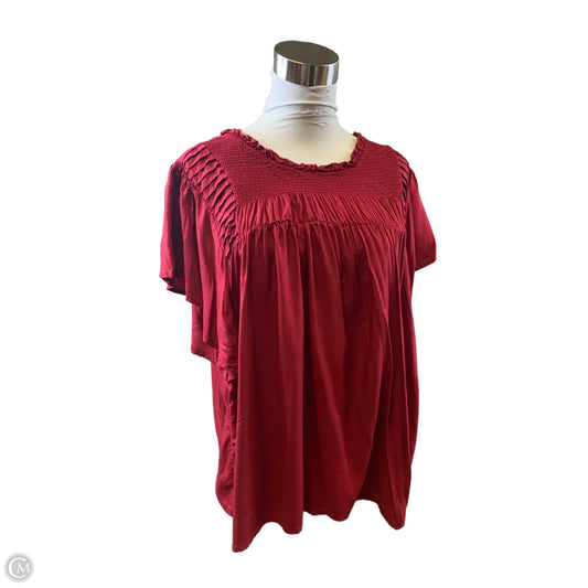 Top Short Sleeve By Old Navy In Red, Size: Xl