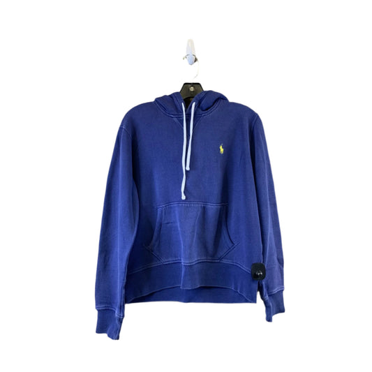 Sweatshirt Hoodie By Polo Ralph Lauren In Blue, Size: L
