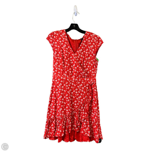 Dress Casual Short By Clothes Mentor In Red & White, Size: S