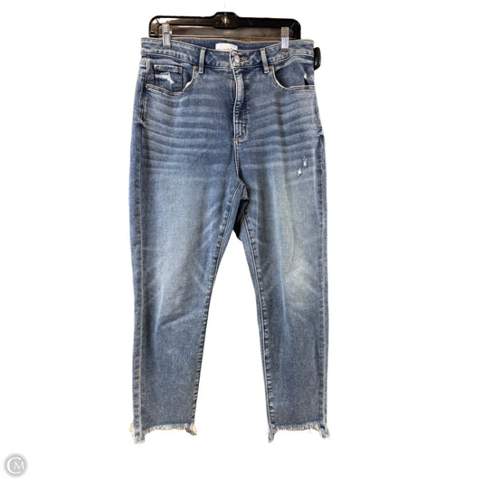 Jeans Skinny By Loft In Blue Denim, Size: 12