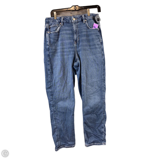 Jeans Straight By American Eagle In Blue Denim, Size: 10