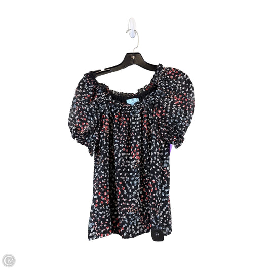 Top Short Sleeve Basic By Cece In Floral Print, Size: Xs