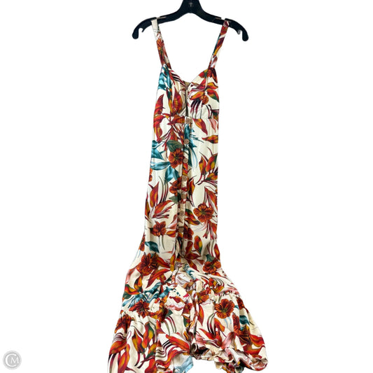 Dress Casual Maxi By Clothes Mentor In Cream & Red, Size: M