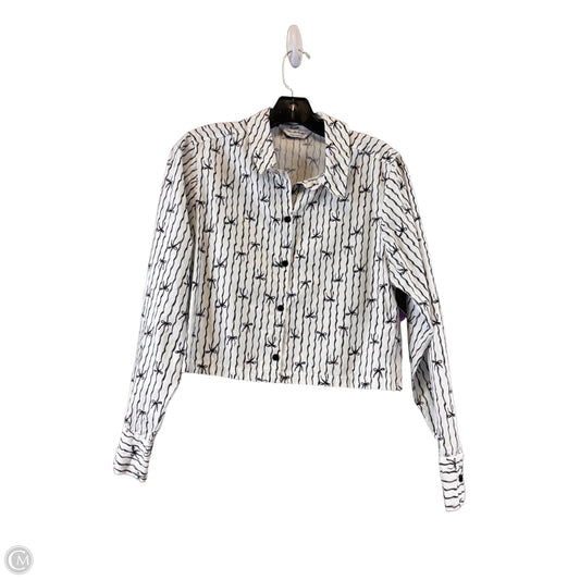 Top Long Sleeve By Clothes Mentor In Black & White, Size: S