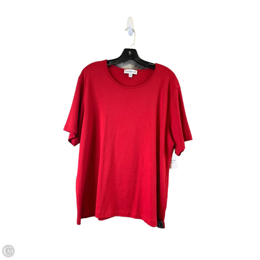 Top Short Sleeve By Clothes Mentor In Red, Size: 1x
