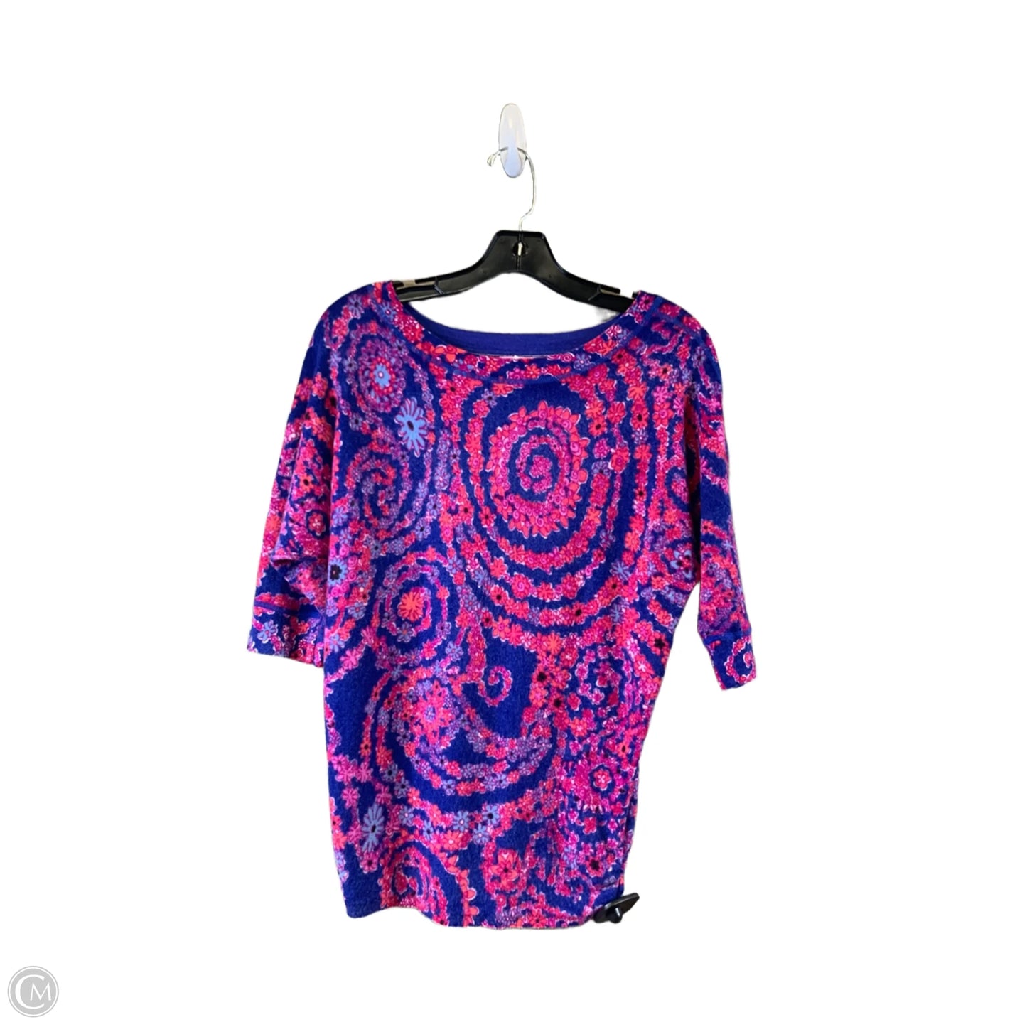 Sweater Designer By Lilly Pulitzer In Blue & Pink, Size: L