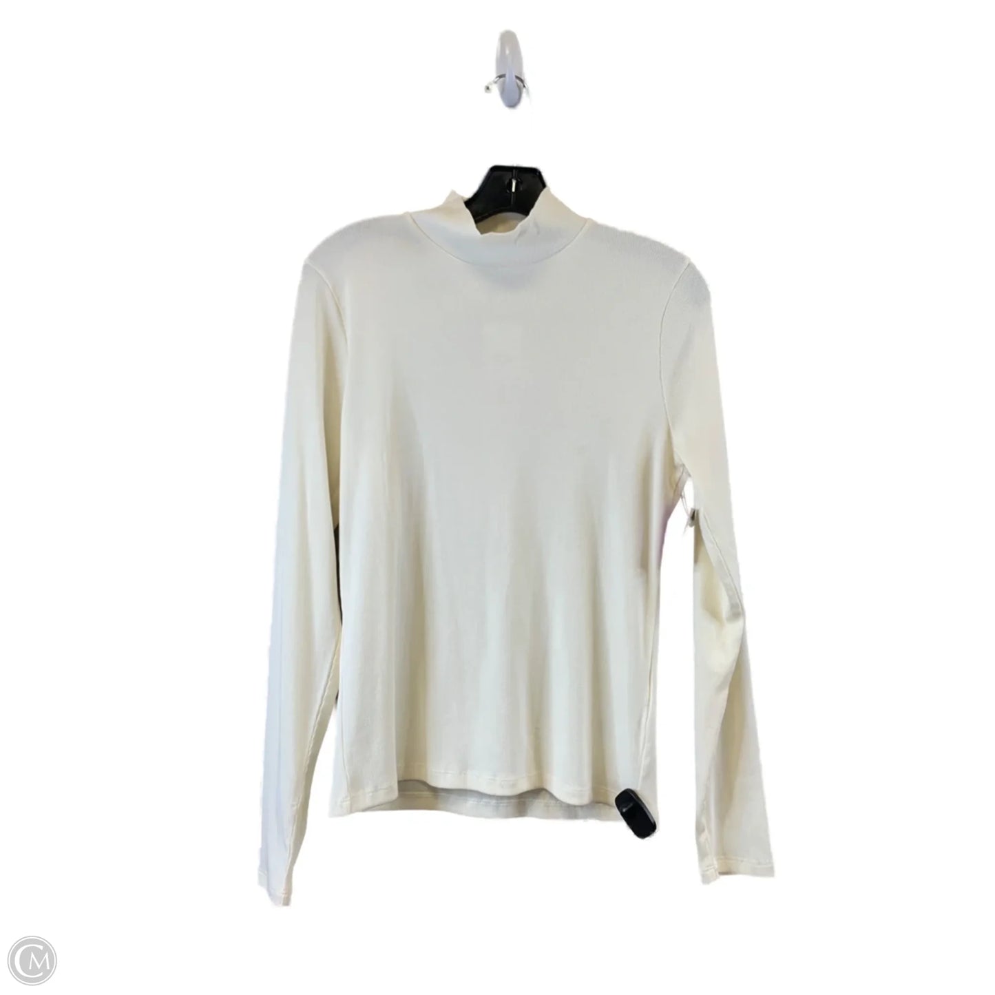 Top Long Sleeve Basic By J. Crew In Cream, Size: L