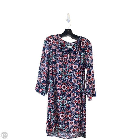 Dress Casual Midi By Loft In Floral Print, Size: M