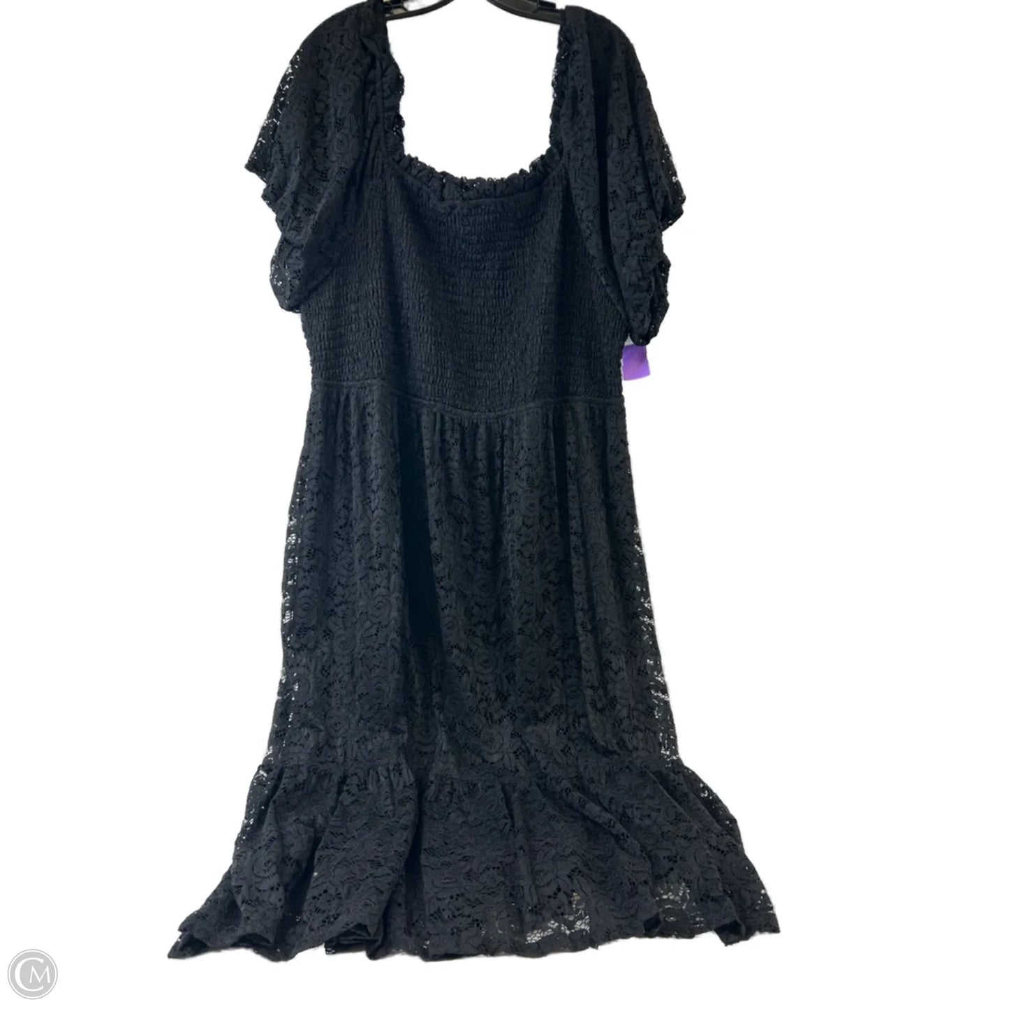 Dress Casual Midi By Lc Lauren Conrad In Black, Size: 2x
