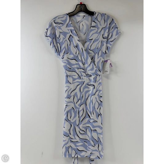 Dress Casual Midi By Nine West Apparel In Blue & White, Size: S