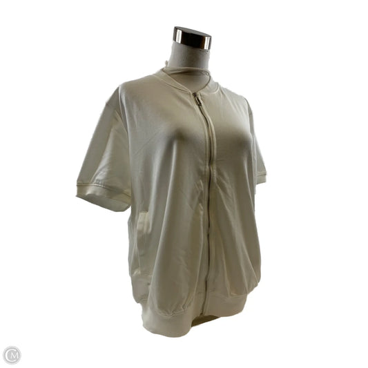 Top Short Sleeve By Clothes Mentor In White, Size: L